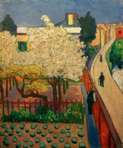 Arbres fruitiers en fleurs (Endenich) - Hans Thuar
