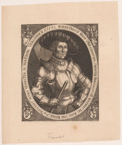 Portrait de Christoph I Kreß von Kressenstein - Hans Troschel