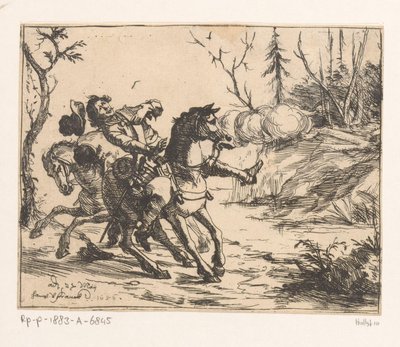Deux cavaliers dans une embuscade - Hans Ulrich Frank