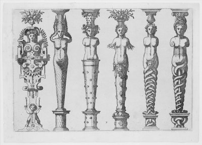 Caryatidum ... sive Athlantidum Multiformium ..., vers 1565 - Hans Vredeman de Vries