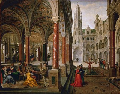 Palais avec musiciens - Hans Vredeman de Vries