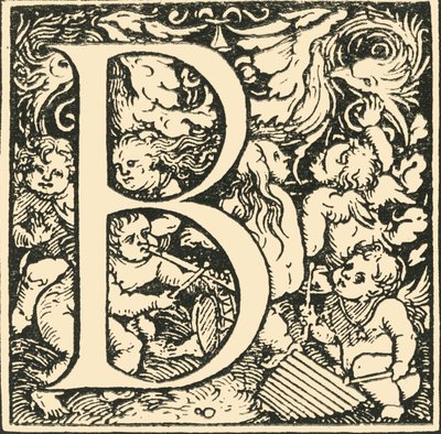 B - Un alphabet par Hans Weiditz, vers 1520-1521, 1908 - Hans Weiditz