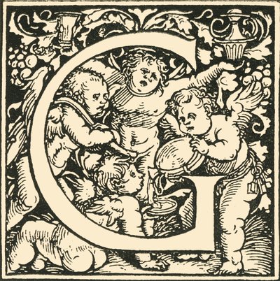 G - Un alphabet par Hans Weiditz, c. 1520-1521, 1908 - Hans Weiditz
