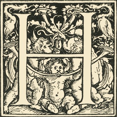 H - Un Alphabet par Hans Weiditz, vers 1520-1521, 1908 - Hans Weiditz