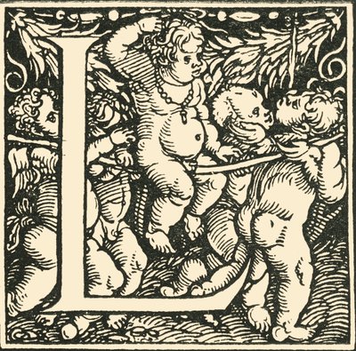 L - Un alphabet par Hans Weiditz, vers 1520-1521, 1908 - Hans Weiditz