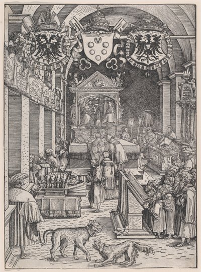 Maximilien I entendant la messe - Hans Weiditz
