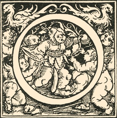 O - Un alphabet par Hans Weiditz, c1520-1521, 1908 - Hans Weiditz