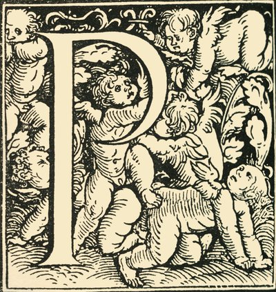 P - Un alphabet par Hans Weiditz, vers 1520-1521, 1908 - Hans Weiditz