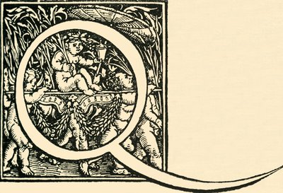 Q - Un alphabet par Hans Weiditz, vers 1520-1521 - Hans Weiditz