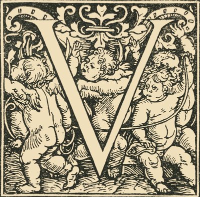 V - Un alphabet par Hans Weiditz, vers 1520-1521, 1908 - Hans Weiditz