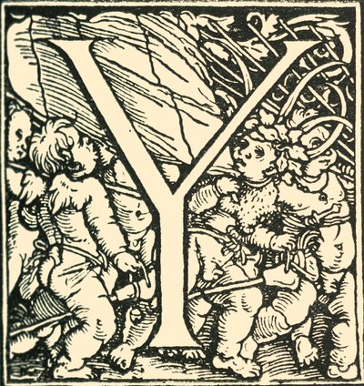 Y - Un alphabet par Hans Weiditz, c1520-1521, 1908 - Hans Weiditz
