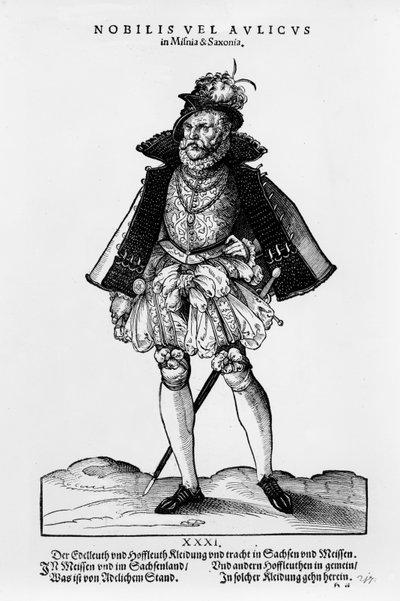 Un noble de Misnia et de Saxe, illustration du 