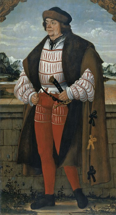 Le bouffon de la cour connu sous le nom de Chevalier Christoph, 1515 - Hans Wertinger von