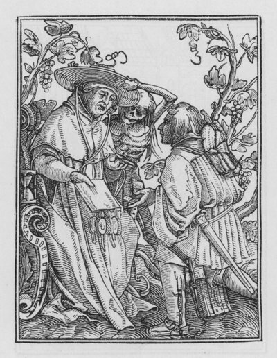La Danse Macabre de Holbein : Le Cardinal - Hans after Holbein the Younger