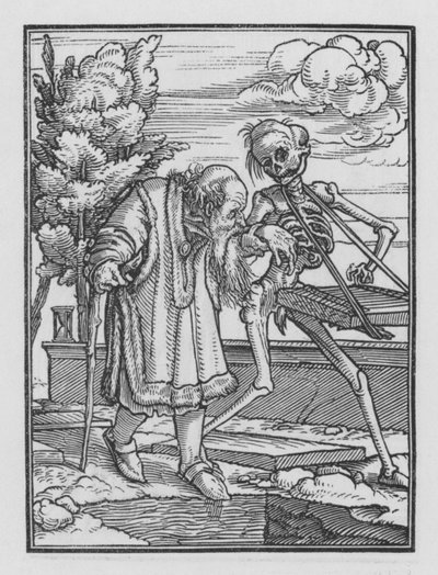La Danse Macabre de Holbein : Le Vieil Homme - Hans after Holbein the Younger