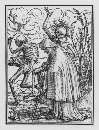 La Danse Macabre de Holbein : La Vieille Femme - Hans after Holbein the Younger