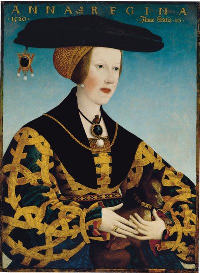 Portrait de la reine Anne de Hongrie - Hans or Johan Maler