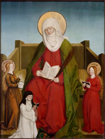 Sainte Monique avec les saintes Perpétue et Basilique et la prieure Magdalena Weinschenk - Hans und Jakob Strüb