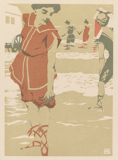 Baigneurs, vers 1900 - Hans von Newmann