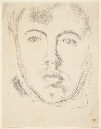 Autoportrait. Tête de face - Harald Giersing