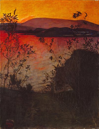 Lueur du soir - Harald Oscar Sohlberg