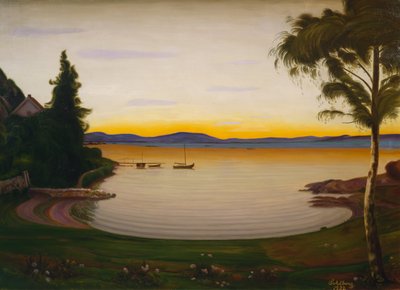 Soirée tranquille, Nærsnes - Harald Oscar Sohlberg