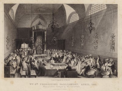 Le roi Guillaume IV prorogeant le parlement, avril 1831 - Harden Sidney Melville