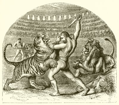 Le lion combattant de la Rome antique - Harden Sidney Melville