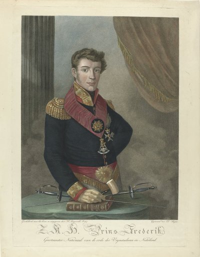 Portrait du prince Frédéric des Pays-Bas (1797-1881) - Harmanus Langerveld