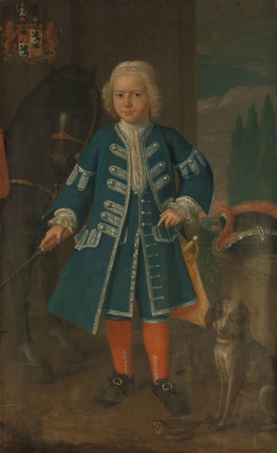 Portrait de Diederik van Hemert, Seigneur de Babyloniënbroek à six ans - Harmanus Serin