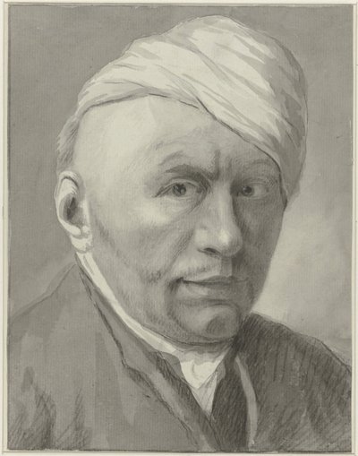 Autoportrait du dessinateur Harmanus van Tuylen, avec un bonnet - Harmanus Tuylen