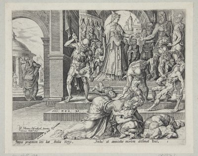 Athalie détruisant la progéniture royale - Harmen Jansz. Muller