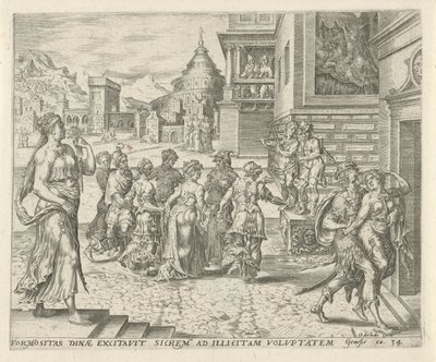 Dina violée par Sichem (Histoire de Dina et Sichem) - Harmen Jansz Muller