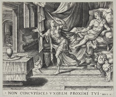Joseph fuyant la femme de Potiphar - Harmen Jansz. Muller