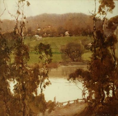 Sur la rivière Yarra près de Melbourne - Harold Brocklebank Herbert