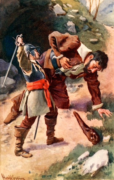 Mort du Géant Maul - Harold Copping