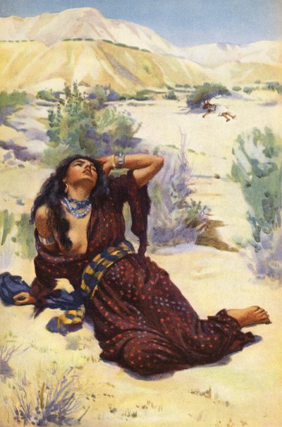Agar et Ismaël dans le désert - Harold Copping