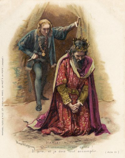 Hamlet confronte le coupable Claudius - Harold Copping