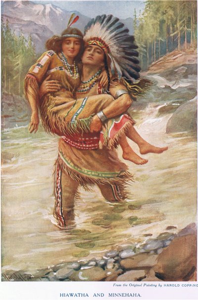Hiawatha et Minehaha - Harold Copping