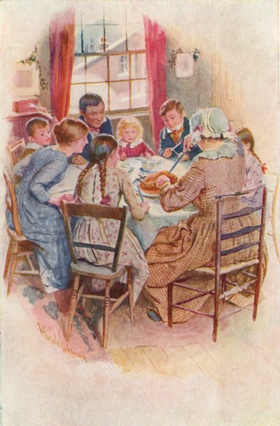 Illustration pour Un chant de Noël de Charles Dickens - Harold Copping