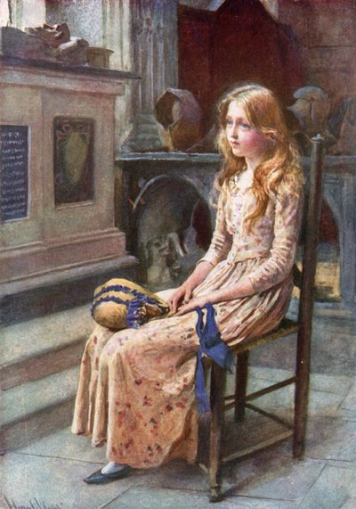 Petite Nell dans la vieille église - Harold Copping
