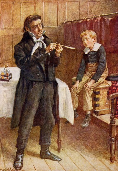 M. Wackford Squeers et le nouvel élève, illustration pour 