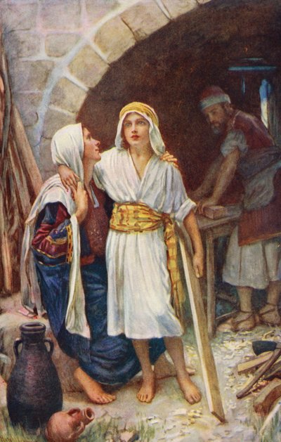 Nouveau Testament : La maison à Nazareth - Harold Copping