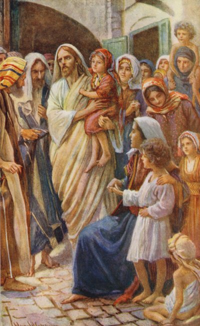 Nouveau Testament : Les petits enfants - Harold Copping