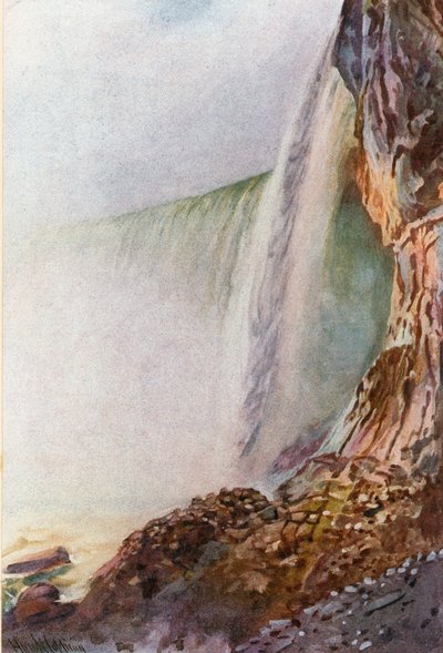 Niagara, vue des chutes depuis le bas - Harold Copping