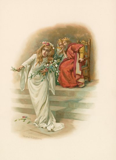 Ophelia, folle - Harold Copping