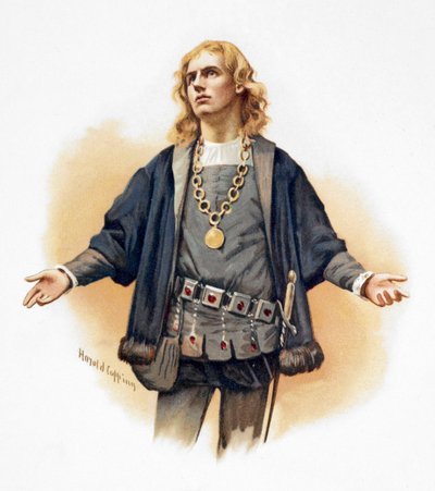Portrait de Hamlet, prince du Danemark - Harold Copping
