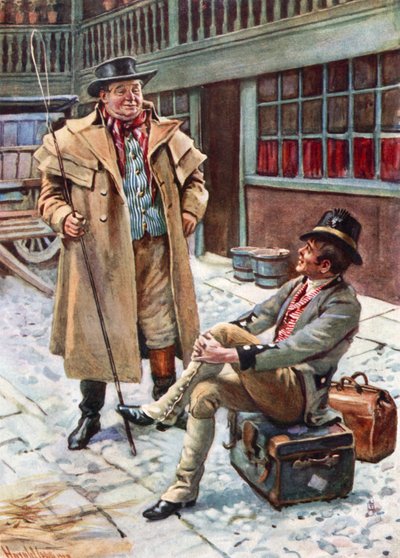Sam Weller et son père - Harold Copping