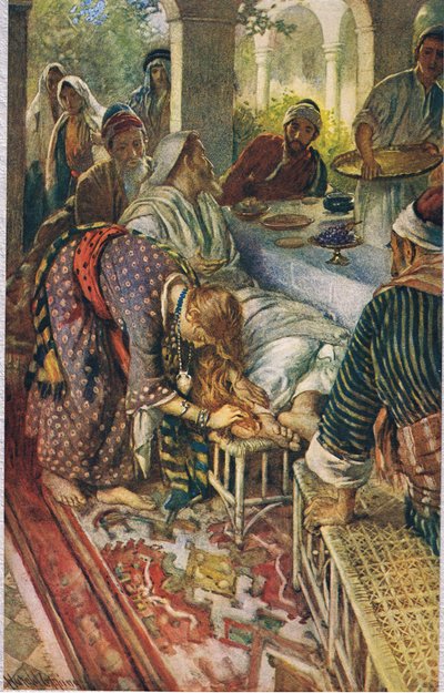 La femme avec la boîte de pommade, illustration de 