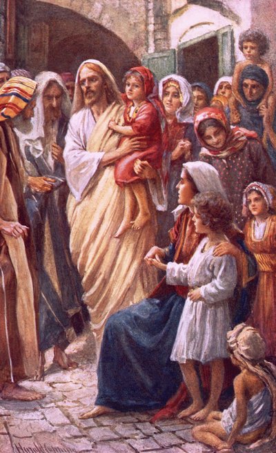 Le Seigneur bénissant les enfants - Harold Copping